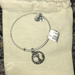 NWT Alex & Ani Silver Anchor Bracelet